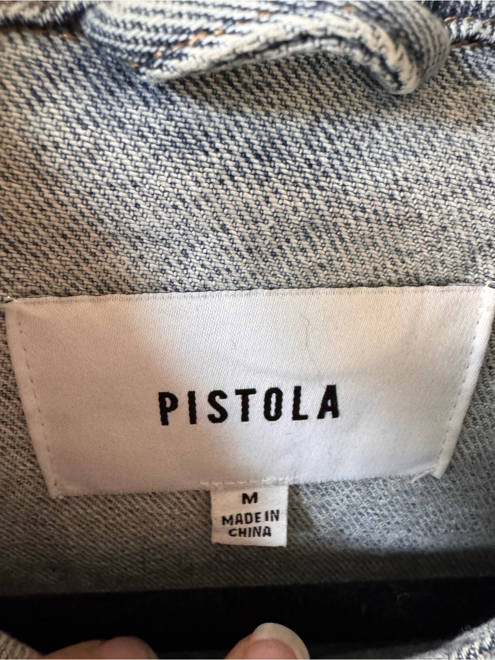 Pistola Mandy Oversized Denim Shacket. Size M. 100% natural fibers. - Picture 7 of 11